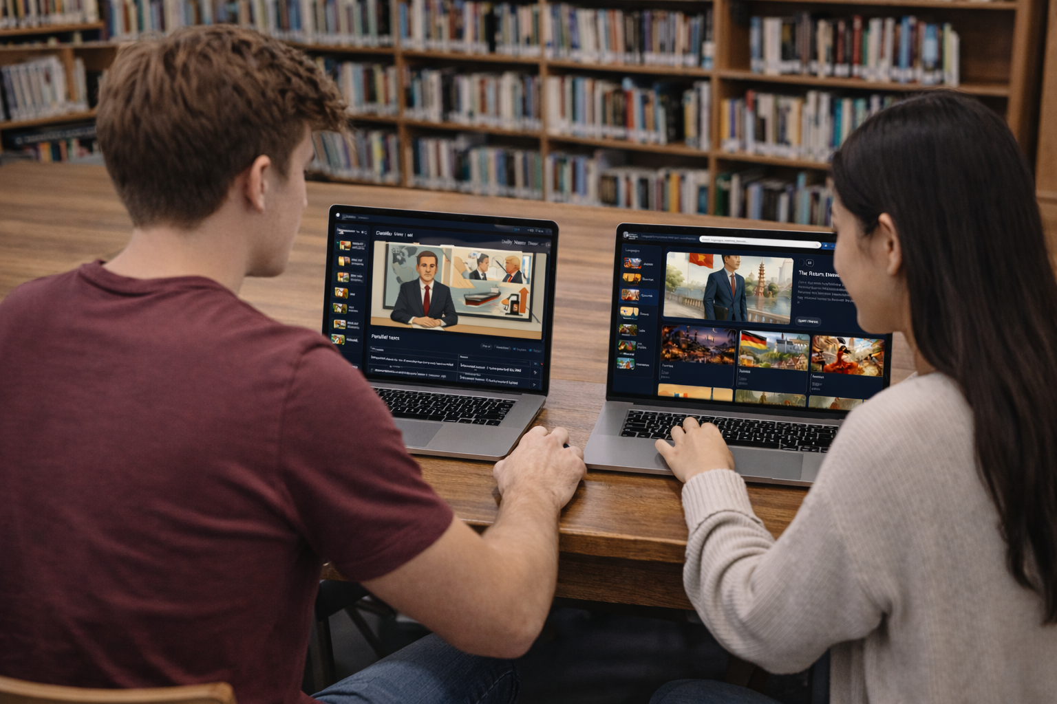 Students preparing for international careers